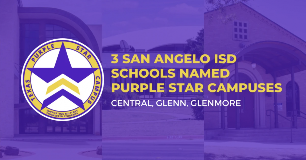 San Angelo ISD Schools Earn Distinction For Commitment to Military