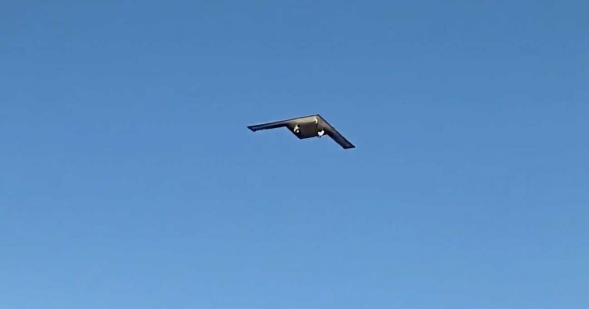 First Flight Of Super-Secret B-21 Bomber Captured On Film