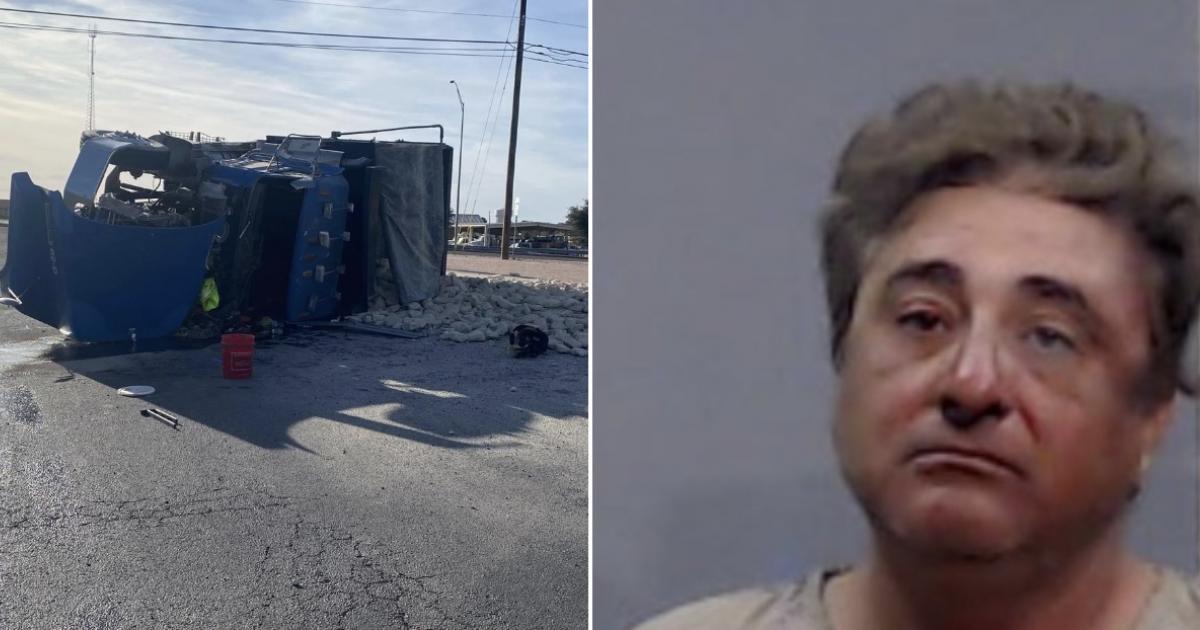 Driver Arrested for DWI After Dump Truck Rollover