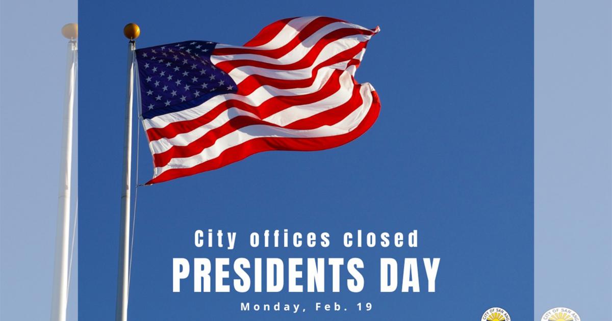 City Offices Closed on Presidents Day; Trash Service Uninterrupted