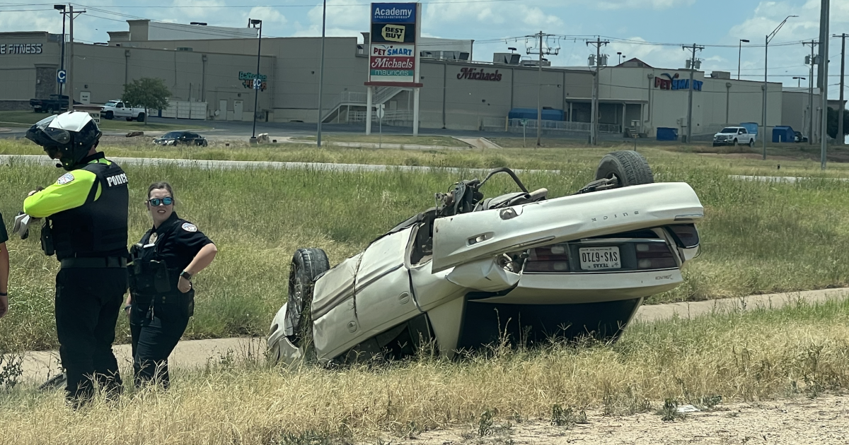Rollover Crash Stops Traffic on Houston Harte