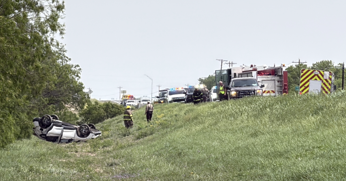 Rollover Crash Backs Up Traffic on US 277