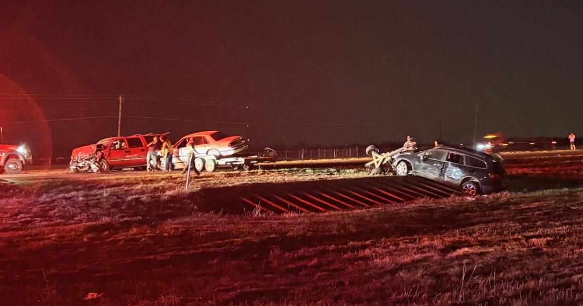 Rollover Crash on US 87 North of Grape Creek