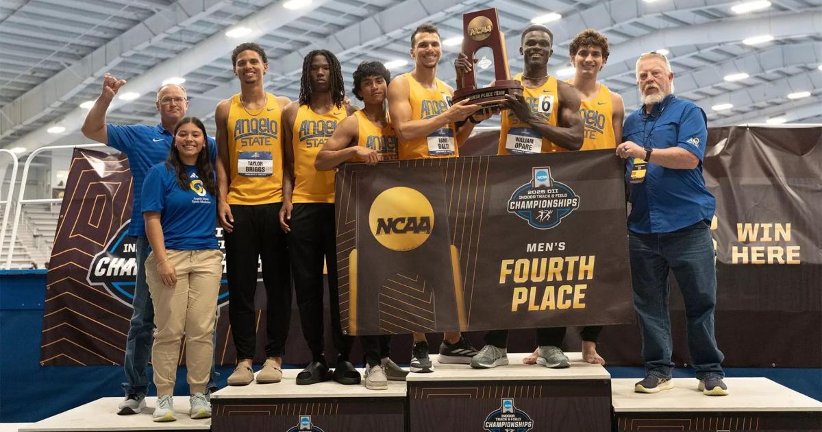 Angelo State Track Returns Home With 2 National Titles