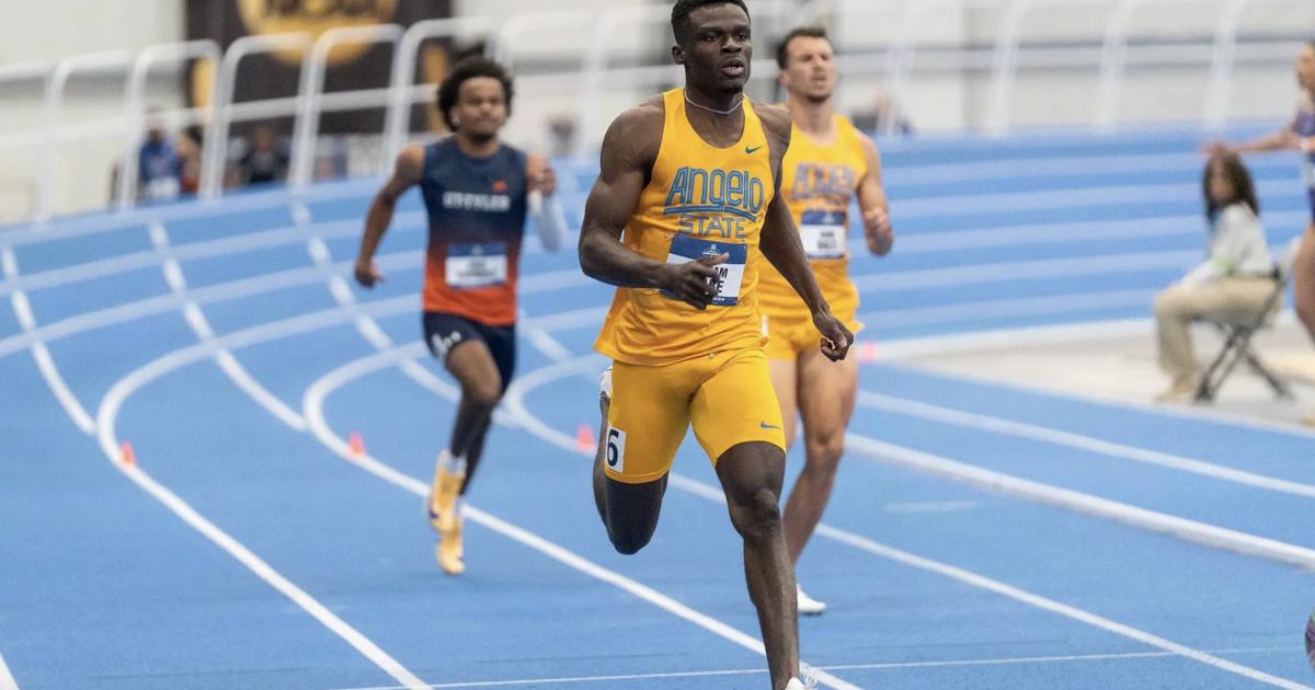 Angelo State's Opare Named LSC's Indoor Track Athlete of the Year