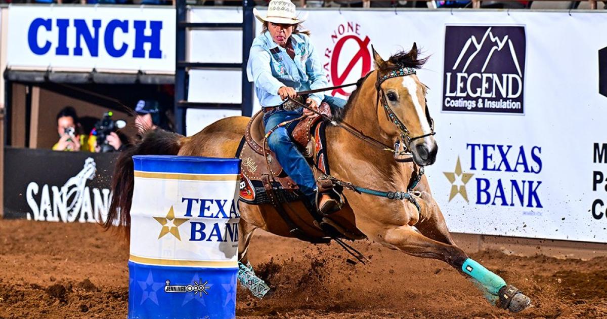Nfr Rodeo Barrel Racing NFR Barrel Racer Jumps Into Top 5 at San Angelo Rodeo