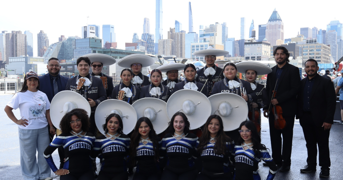 Lake View Mariachi & Chiefettes Dance Team Perform In New York By James Bouligny , May 27, 2026