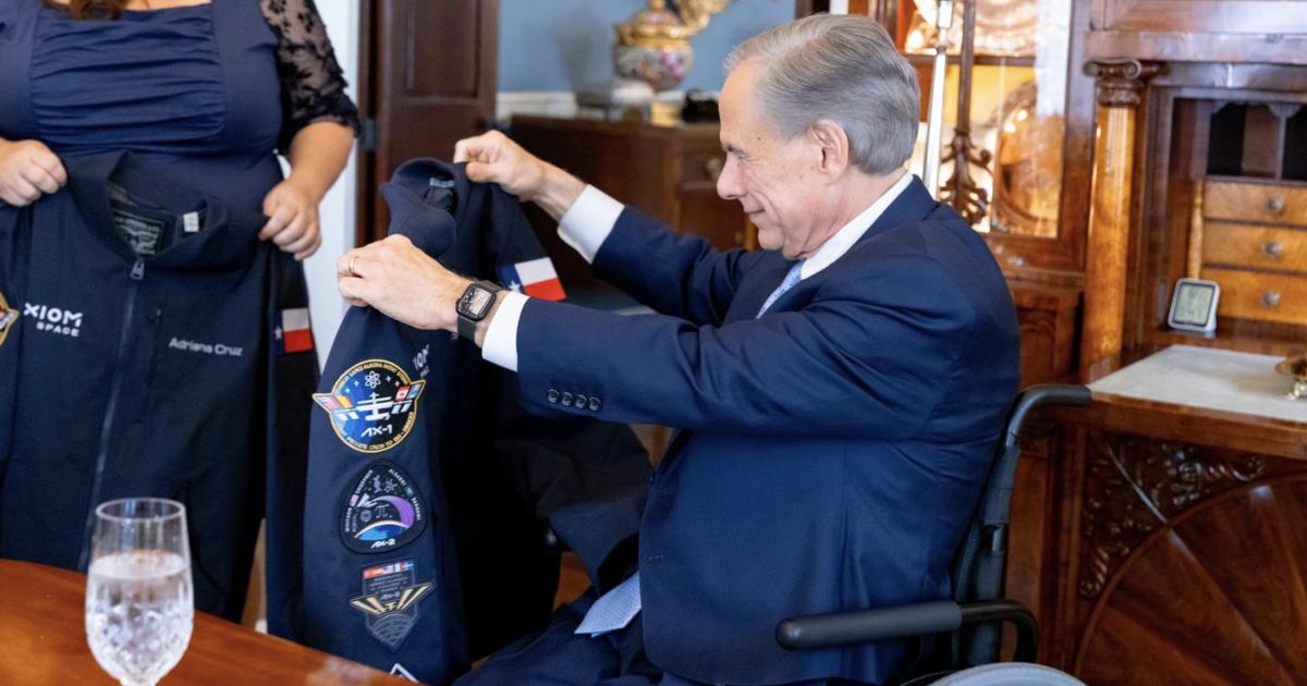 Gov. Greg Abbott Announces Axiom Space Redomiciles In Texas By Ryan Chadwick , Jun 23, 2026