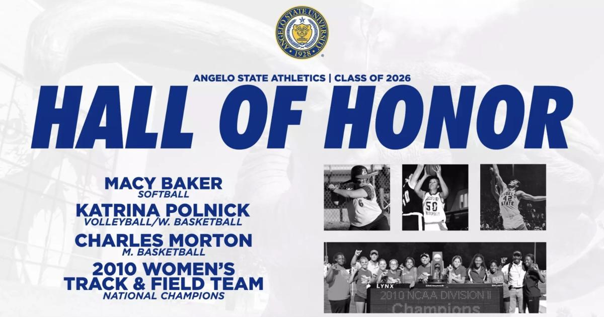 Angelo State Announces 2026 Athletics Hall of Honor Class