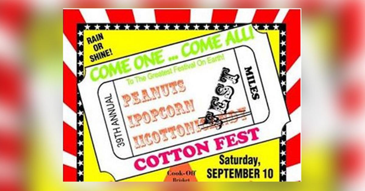 Get Ready For 39th Annual Miles Cotton Festival