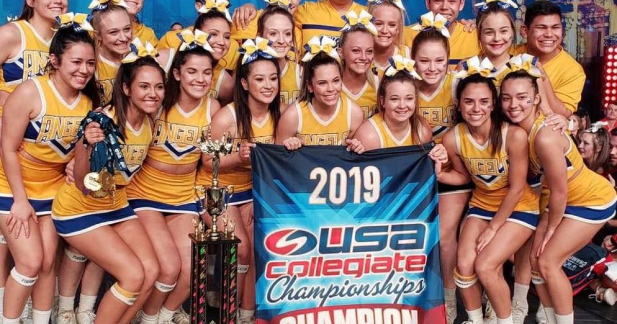 Angelo State Cheerleading Wins Second Consecutive National Title.