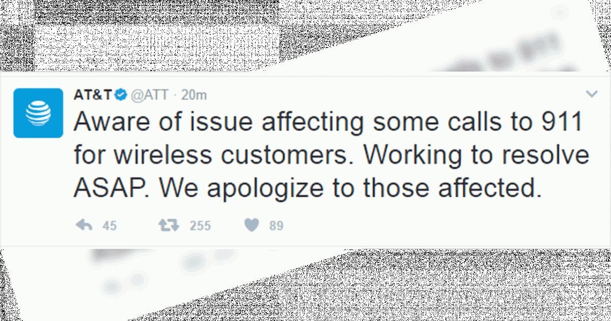 AT&T 911 Access Restored After Statewide Outage