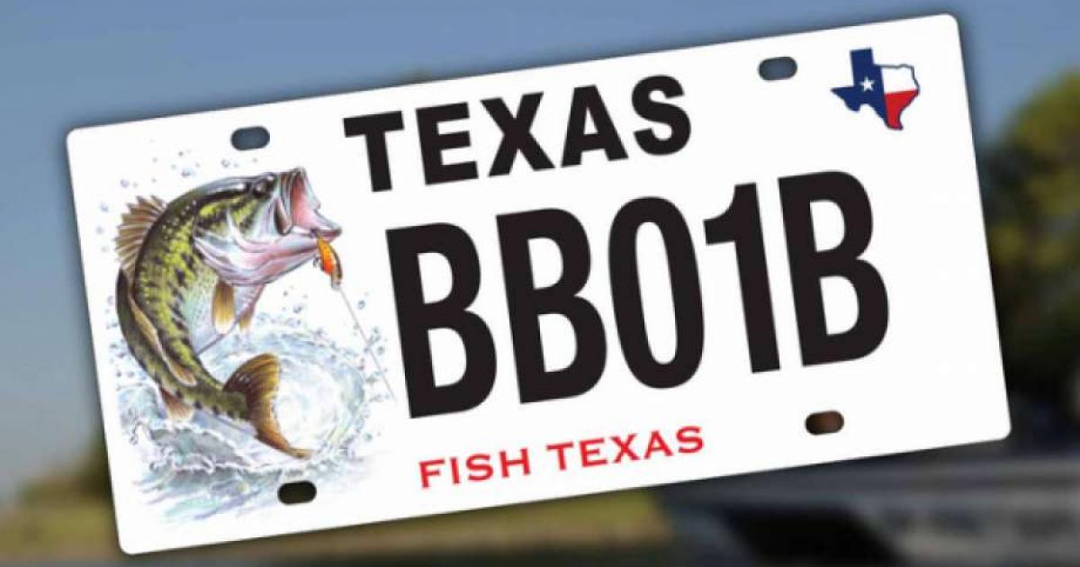 Largemouth Bass Conservation License Plate Enhances Fishing Across the