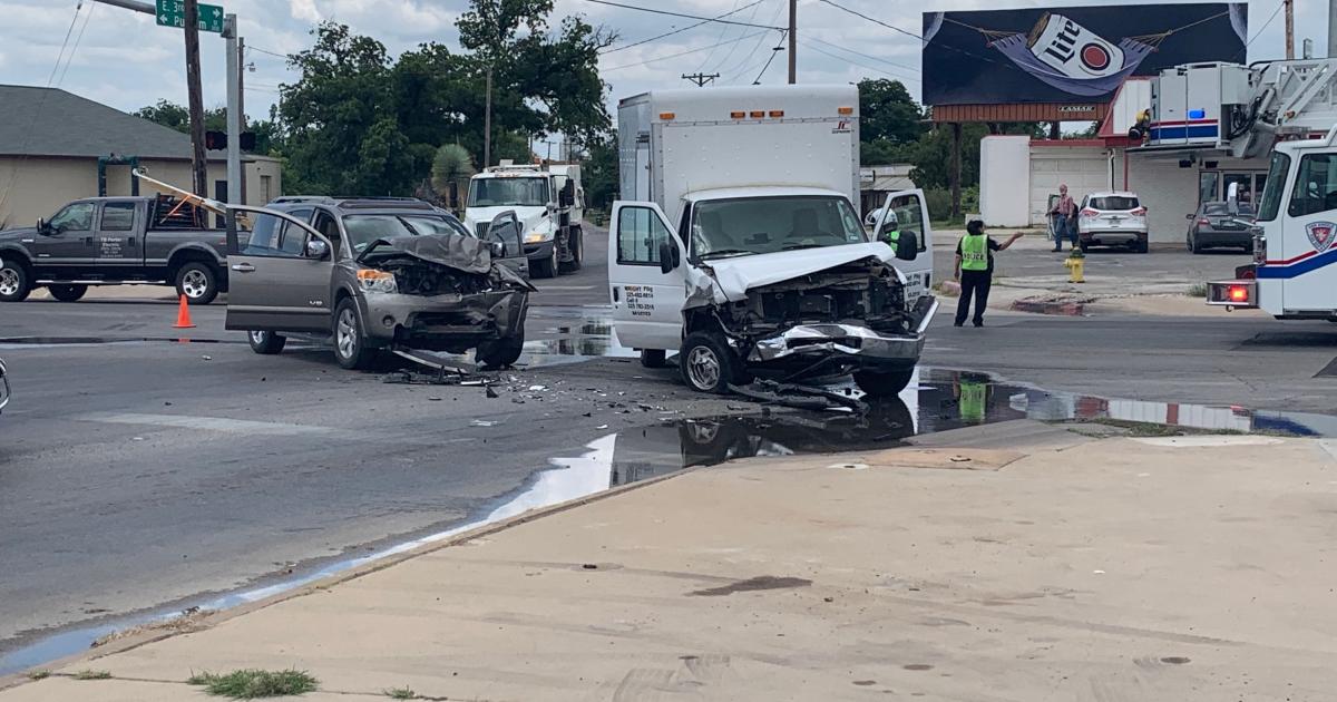 WATCH: Horrific Crash Downtown Sends Two to Hospital