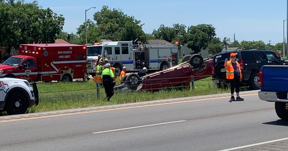 Driver Trapped and Injured in Rollover After a Blowout