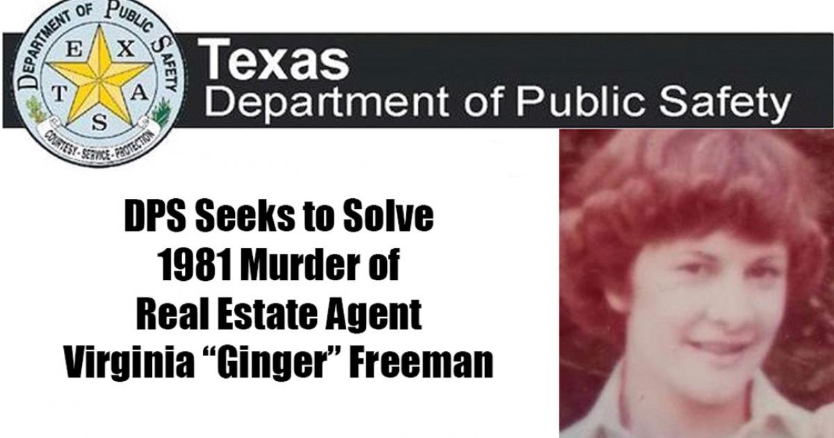DPS Needs Public's Help Solving Cold Case Murder of Real Estate Agent
