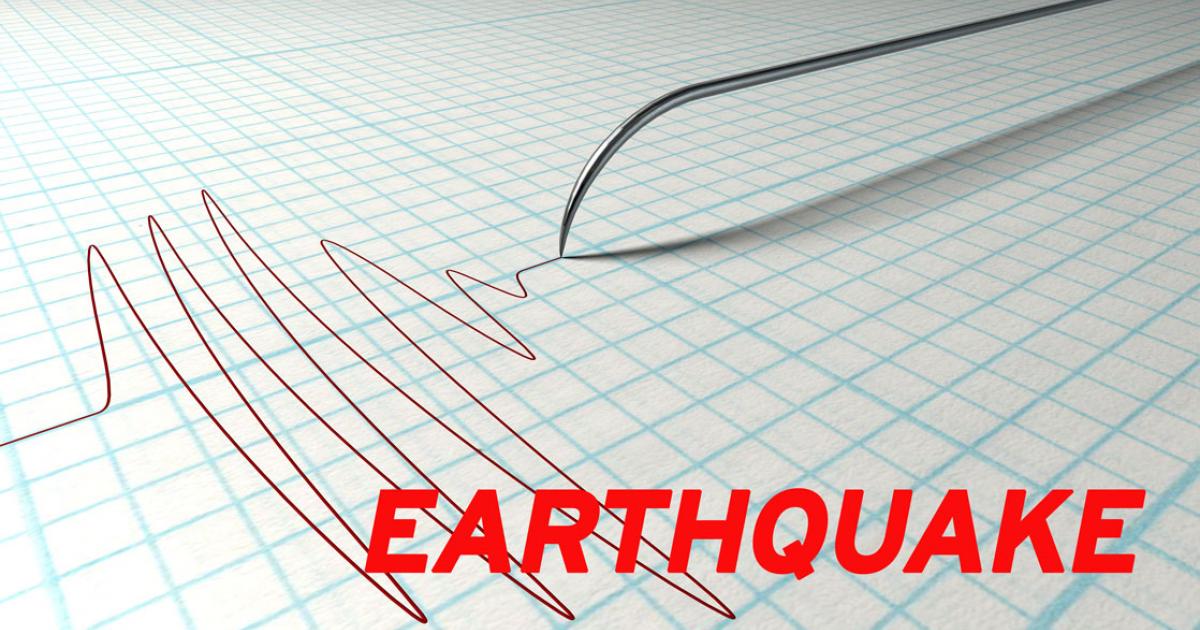 An earthquake occurred in the San Angelo area on Monday evening