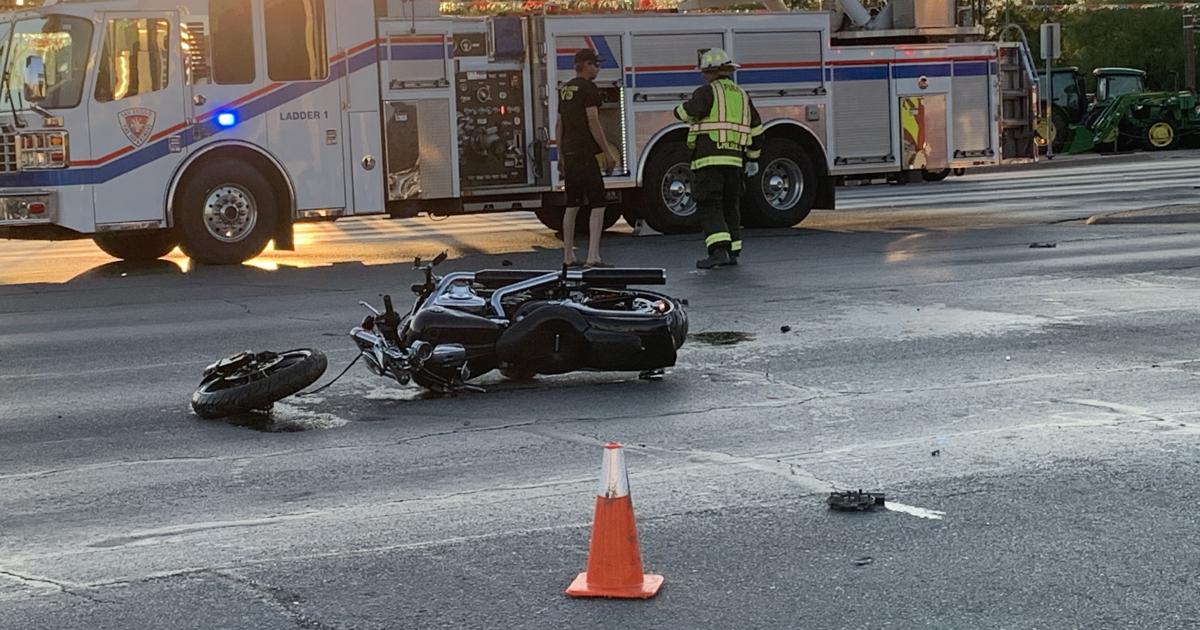 Watch: Horrific Motorcycle Crash Sends Two To Hospital