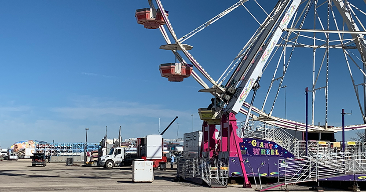 The San Angelo Fairgrounds the "Giant Wheel"