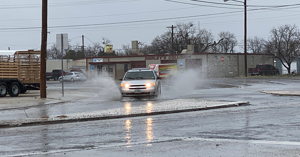 WATCH: Hail Storm Causes Flash Flooding in San Angelo