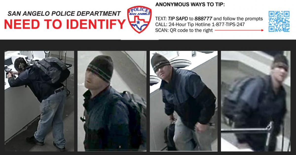 San Angelo Police Need Help Identifying Suspect in Burglary