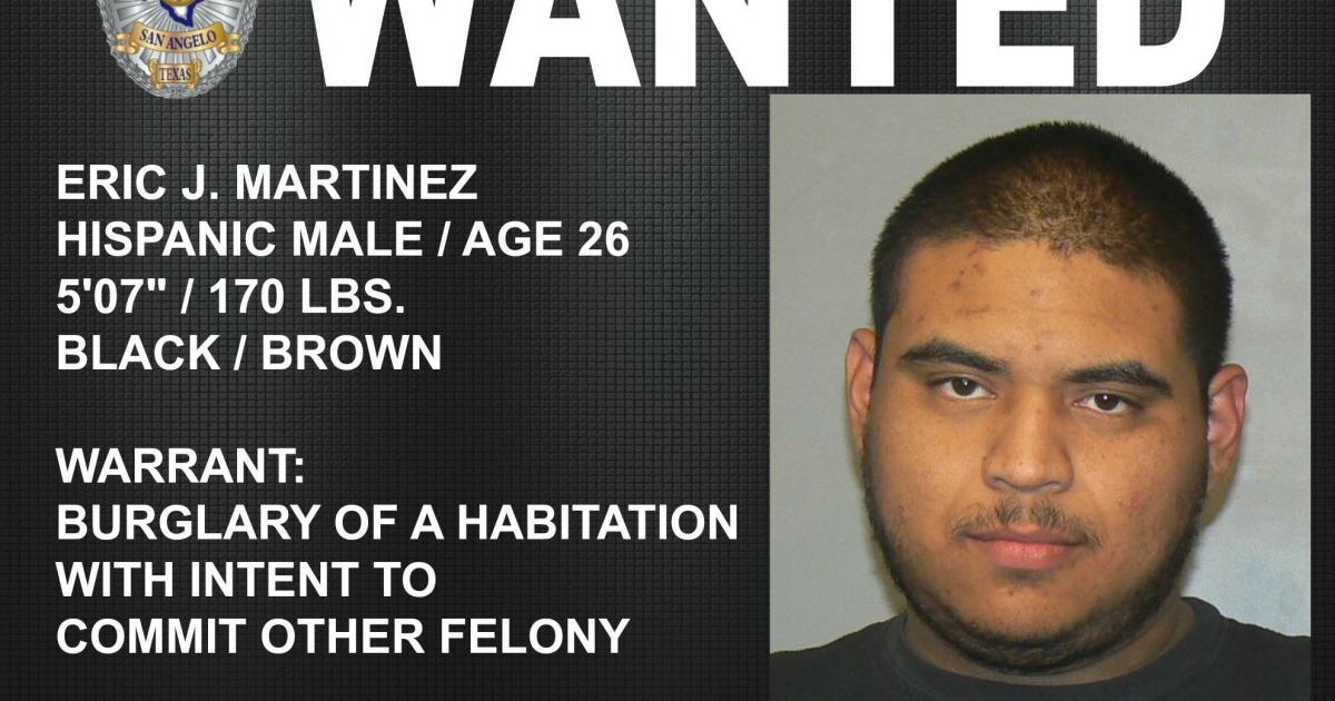 San Angelo Police Are Searching for Remaining Wanted Home Invasion Suspect