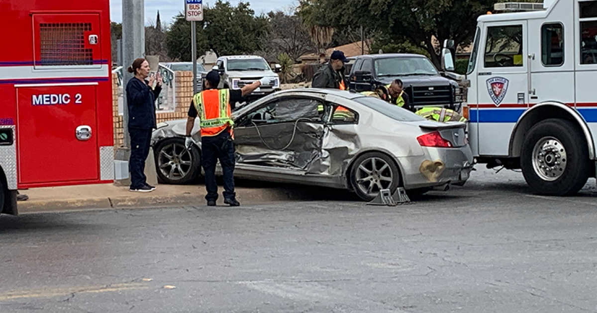 Watch: Two-Vehicle Crash Sends One Driver To Hospital