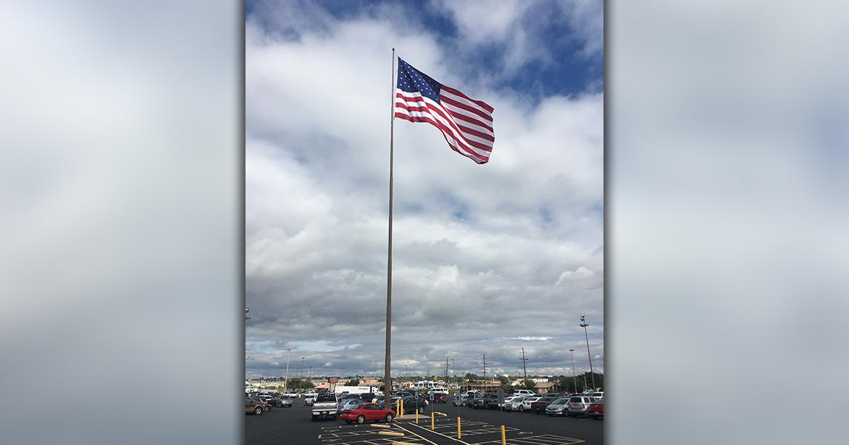 TimeClock Plus Raises Huge American Flag to Celebrate Veterans Day