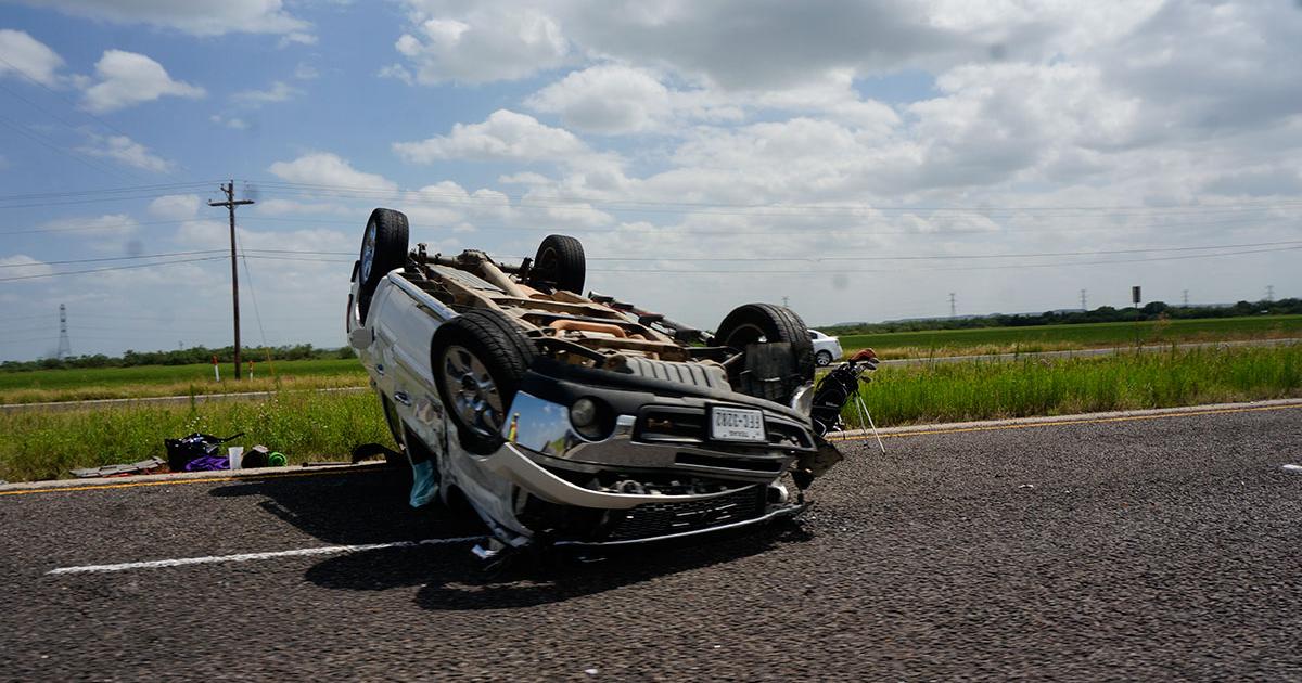 Pickup Rolls on U.S. 87 North of San Angelo
