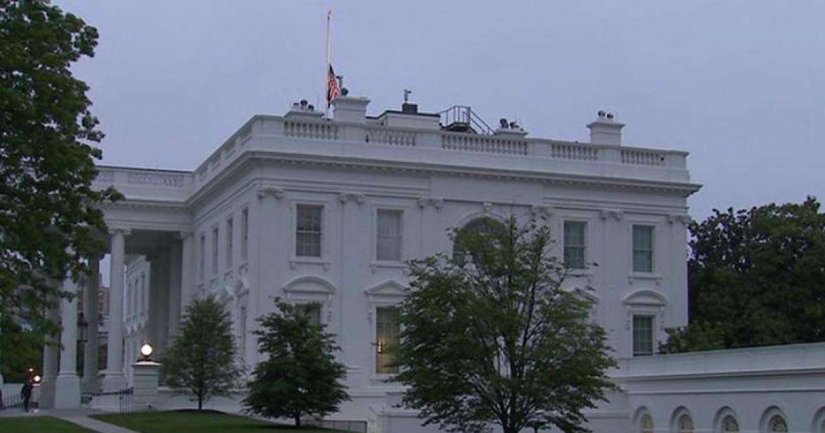 White House Flags Placed At HalfStaff to Honor Coronavirus Victims