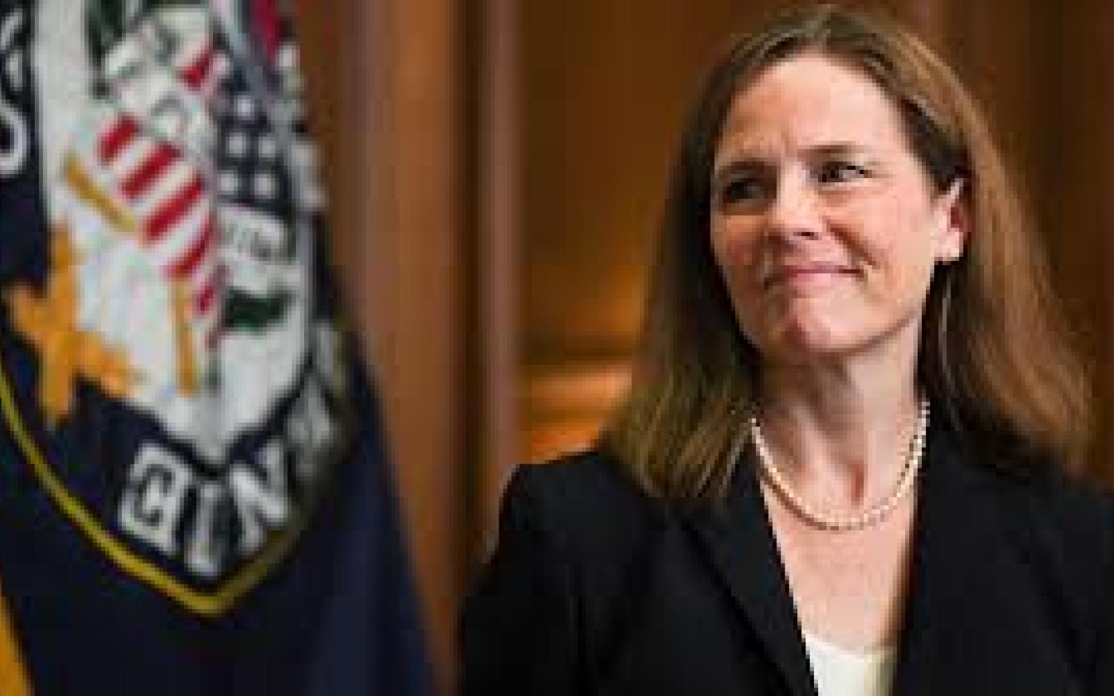 Republicans on the Senate Judiciary Committee voted unanimously to advance Amy Coney Barrett’s Supreme Court nomination, while Democrats on the panel declined to appear at the proceedings. Photo: Caroline Brehman/Zuma Press 