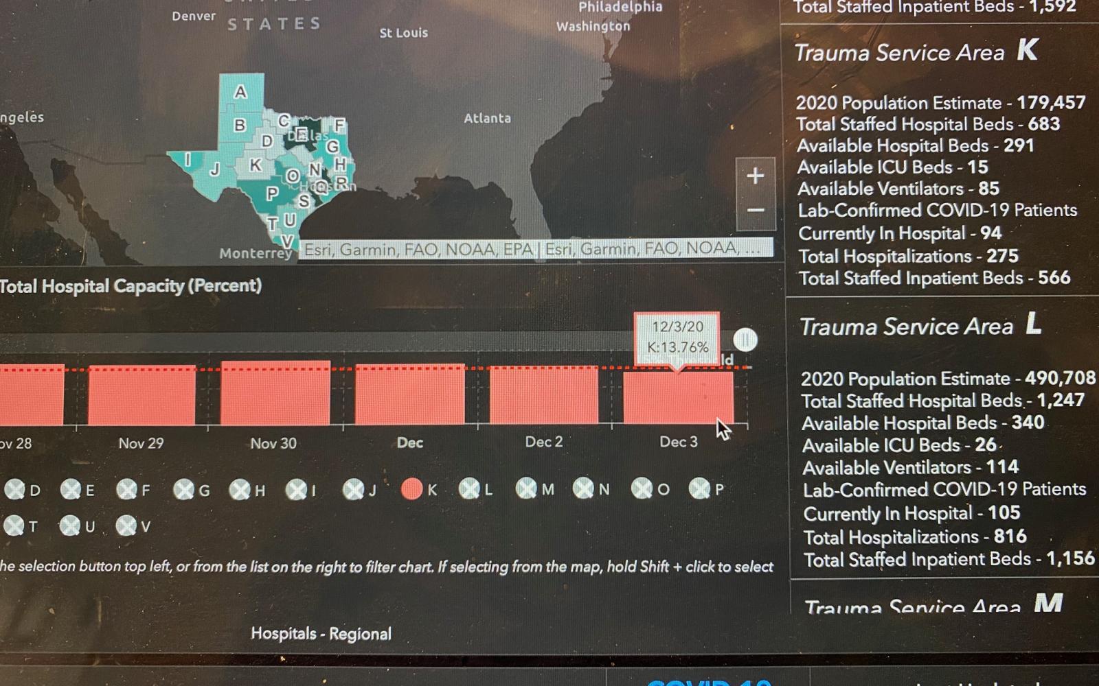 DSHS Chart for TSA K Dec. 2020 (Contributed/DSHS)