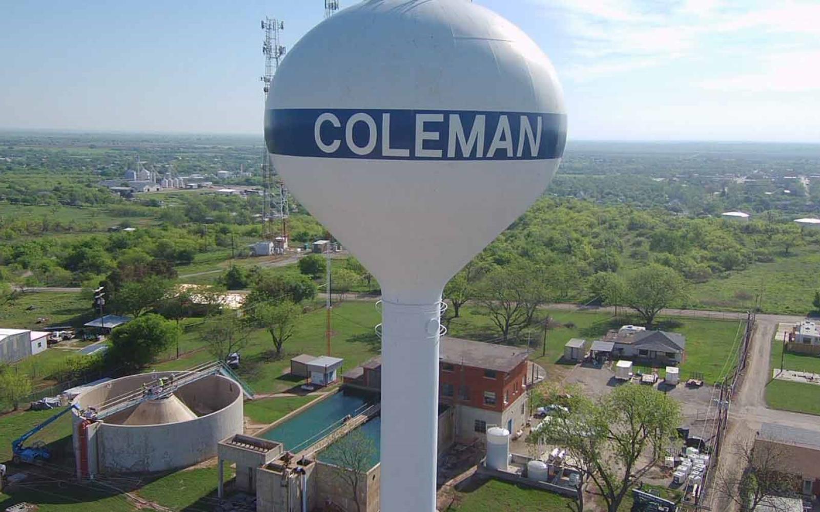 Coleman, Texas water tower
