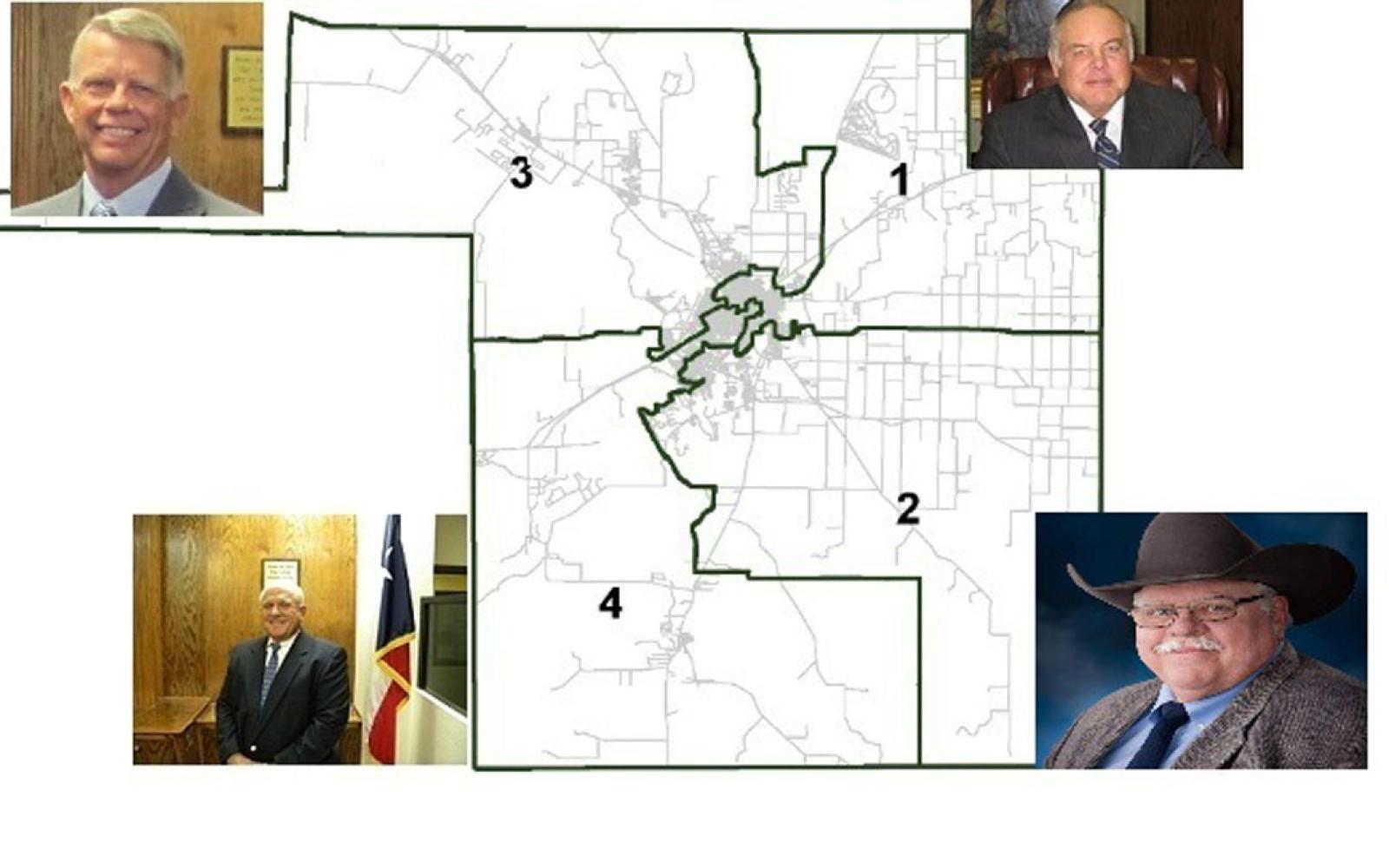 The precinct map of Tom Green County