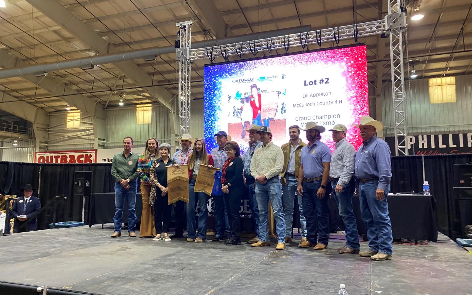 2021 Grand Champion Lamb (LIVE! Photo/Yantis Green)