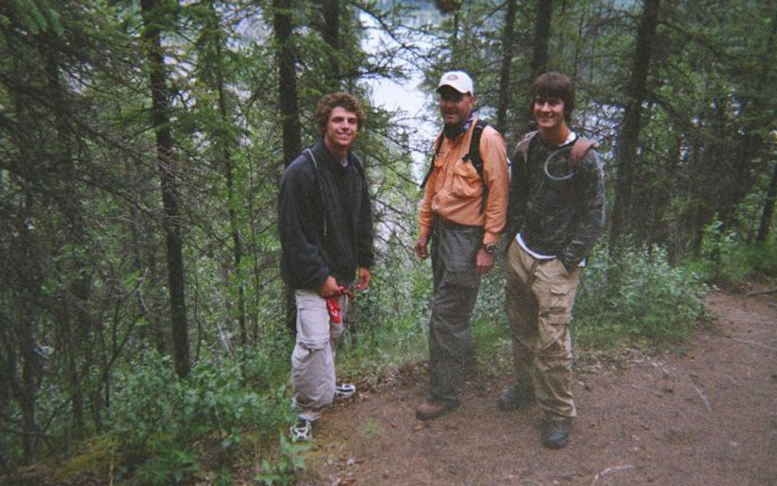 Paden Behrens, Kendal Hemphill, and Brady Young in Alaska