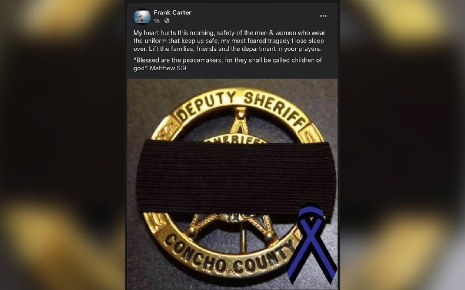 San Angelo Police Chief Frank Carter Shows Support