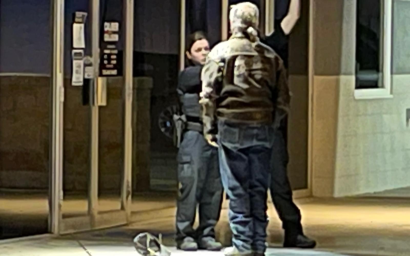 Biker gets a field sobriety test