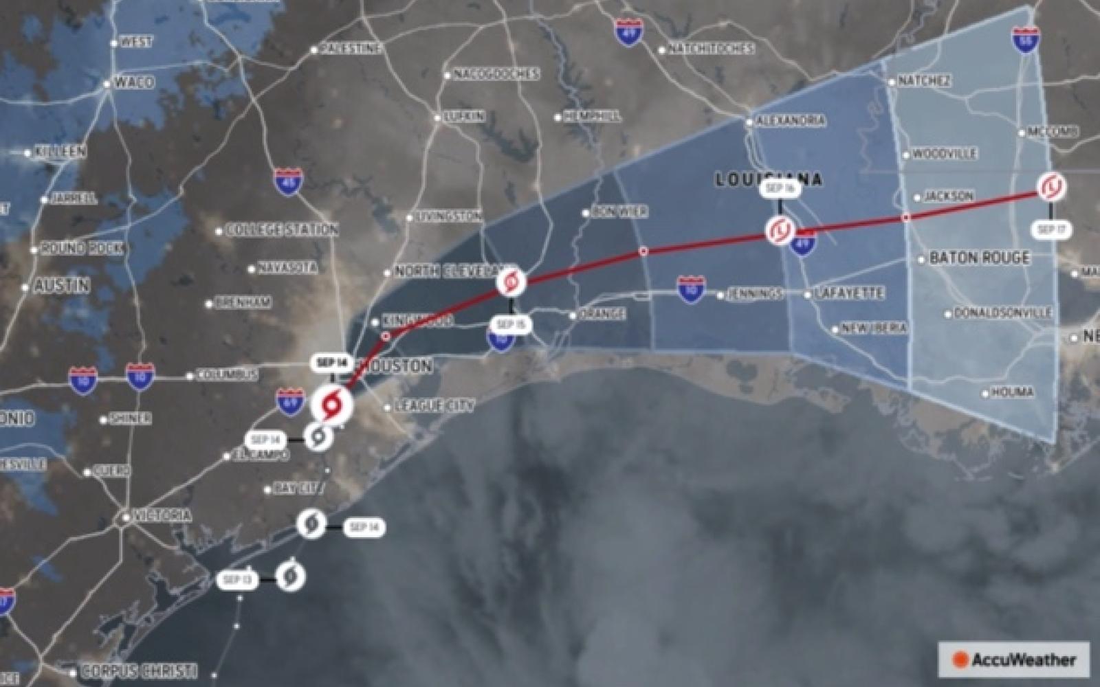 Hurricane Nicolas Path (Contributed/Accuweather)