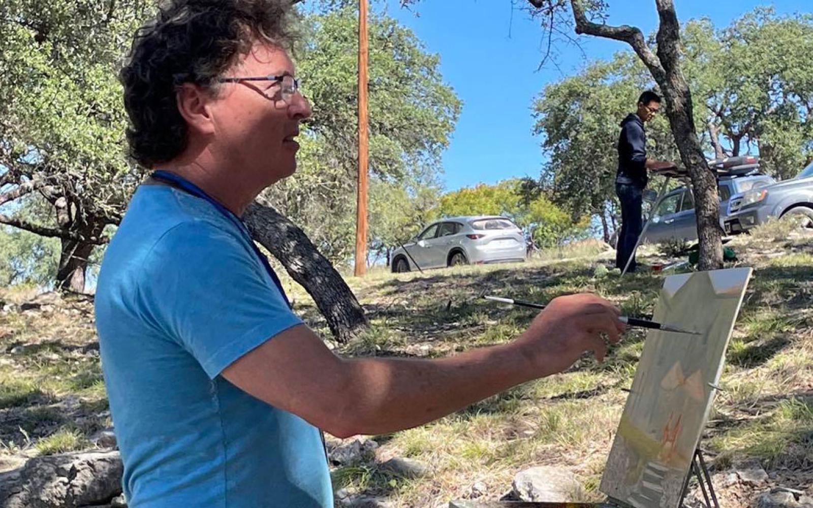 Several artists were spotted at Scrub Oak Ranch north of San Angelo Oct. 24, 2021