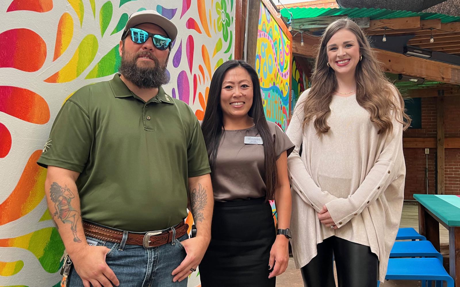 TPSA Officers for 2022 (L-R) Diarmid Campbell, Sun Cha, and Arielle Plesant