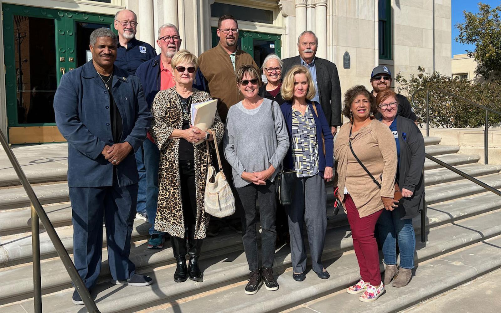 Top row (L-R): Gary Jenkins, Donald Moon, Marty Self, and Ryan Buck. Second row (L-R): De Herring, Becky Long, Stephanie Socha, Juanita Brown, Lou McClemore, Daniel Martinez, and Karen Jordan.