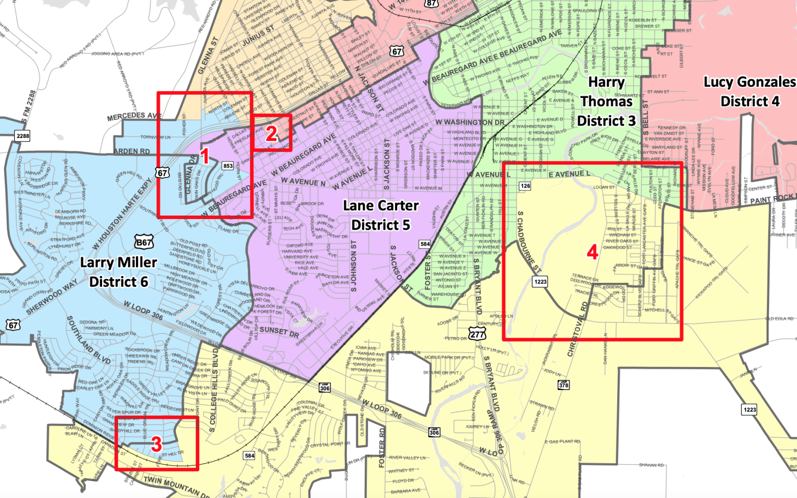 2021 City Redistricting Map Proposal (Contributed/COSA)