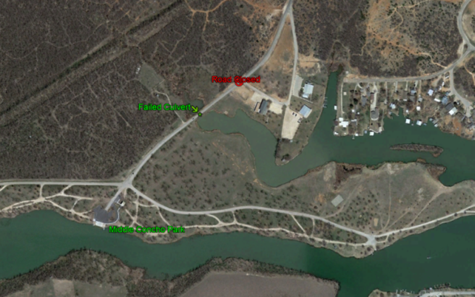 Middle Concho Park Closure (Contributed/COSA)