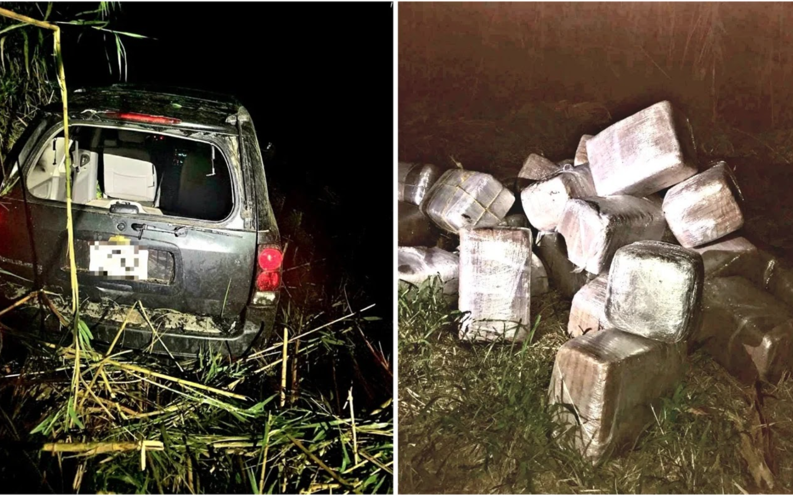 Bundles of Marijuana Stuffed into Trailblazer (Contributed/CBP)