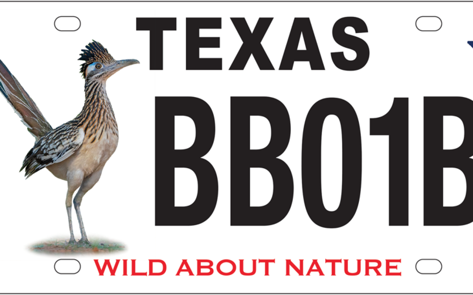 Greater Roadrunner Conservation License Plate (Contributed/TPWD)