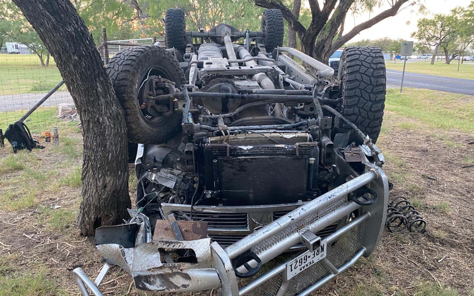 DWI Rollover Crash at Lake Nasworthy (LIVE! Photo/James Bouligny)