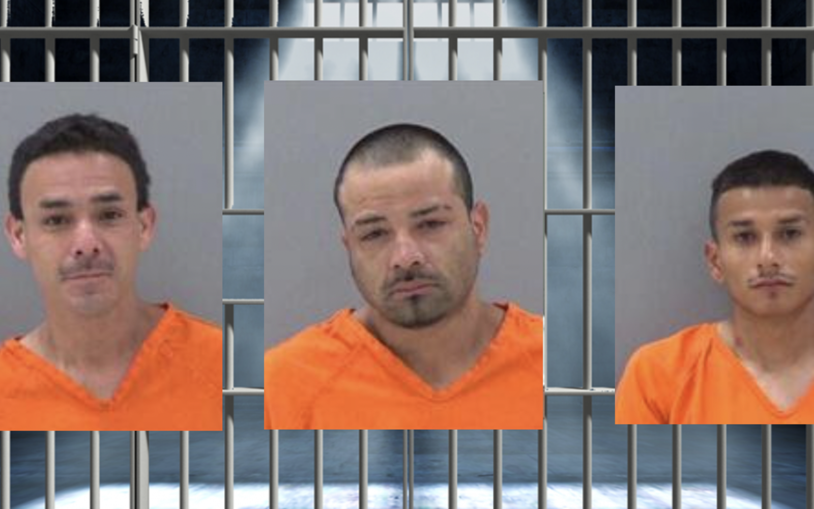 Raul Estrada (L) Michael Pena (M) Jordan Ornelaz (R) 