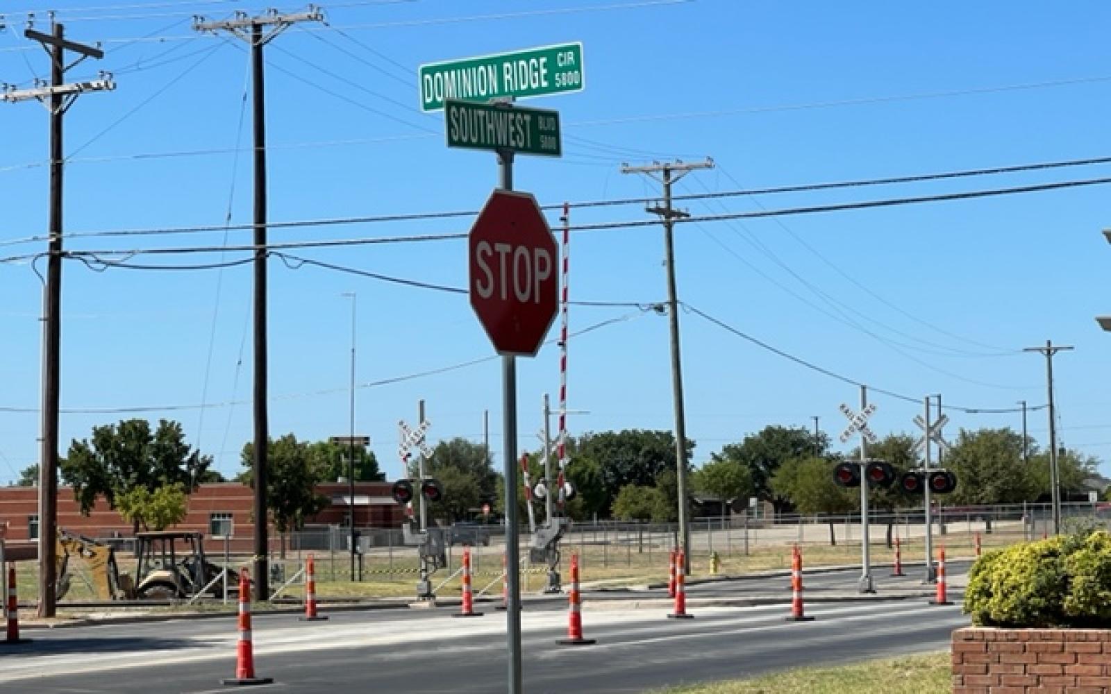 Railroad Crossing on Southwest Near Dominion Ridge (LIVE! Photo/Yantis Green)