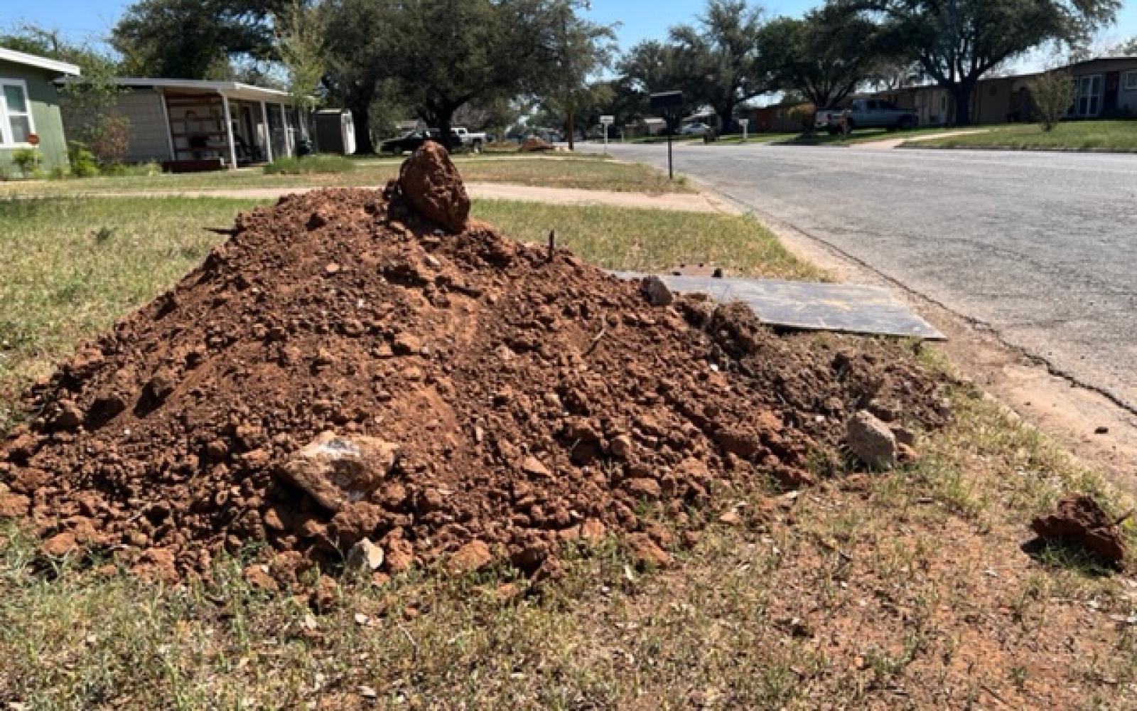 Water Meter Construction Work on A&M Ave. Sept. 2022 (LIVE! Photo/Yantis Green)